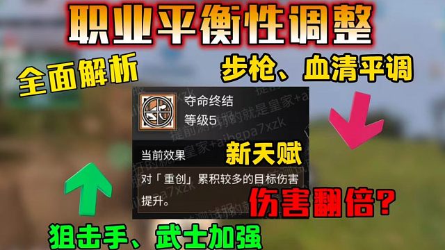 狙击手天赋伤害翻倍？平衡性调整全面解析！【明日之后】