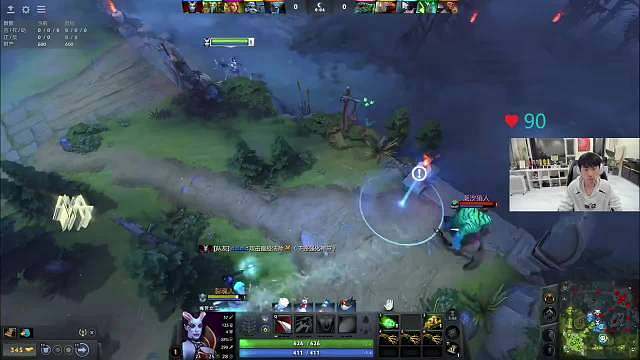 Doinb在DOTA2新手局游龙捕鱼，进化的太快了，16-5-19痛苦女王，不装了！ ​​​