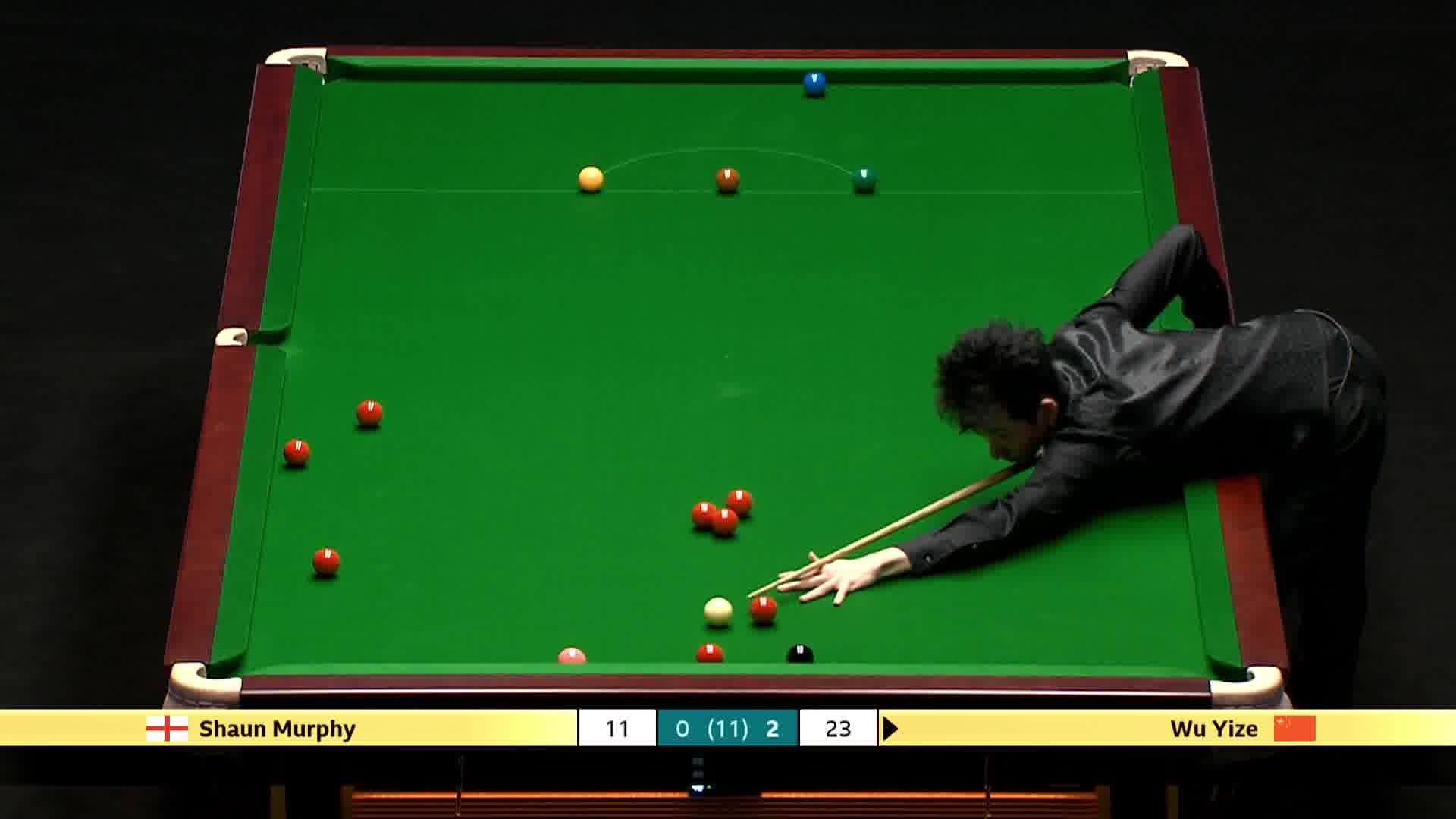 吴宜泽精彩库边球！