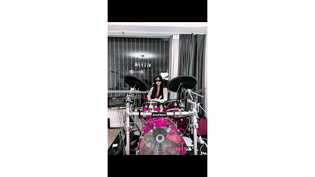 主播梦鸽的#架子鼓 演奏很有感觉