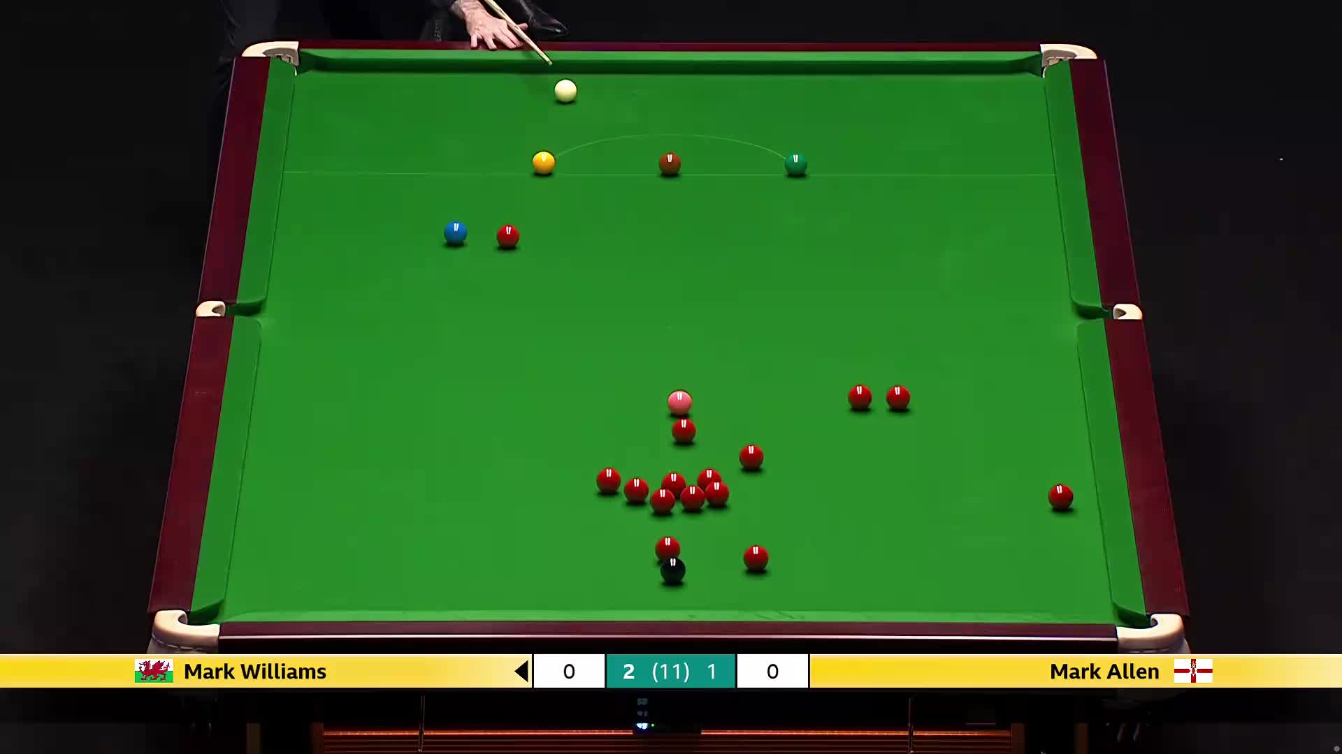 【第四局】马克·威廉姆斯VS马克·艾伦 2026斯诺克大师赛