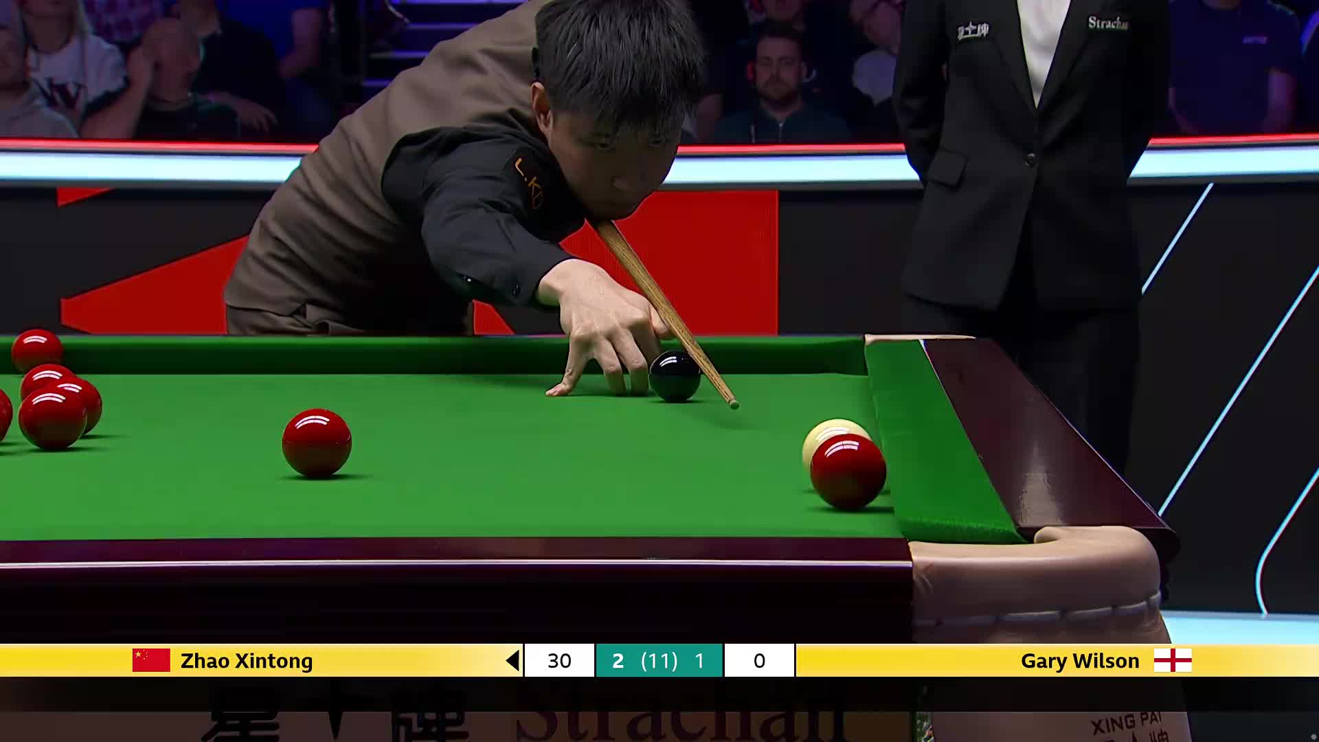 【第四局】赵心童VS加里·威尔逊 2026斯诺克大师赛