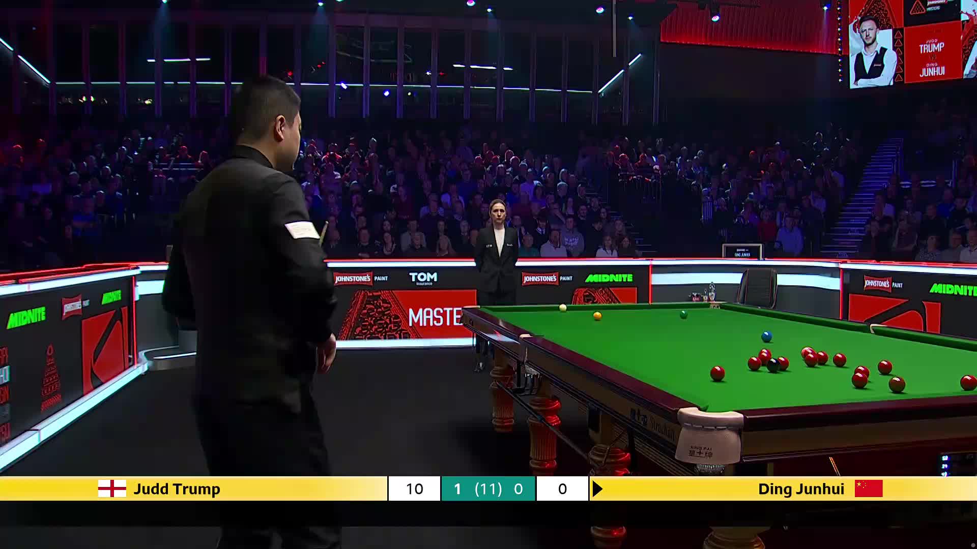 贾德·特鲁姆普VS丁俊晖 2026斯诺克大师赛