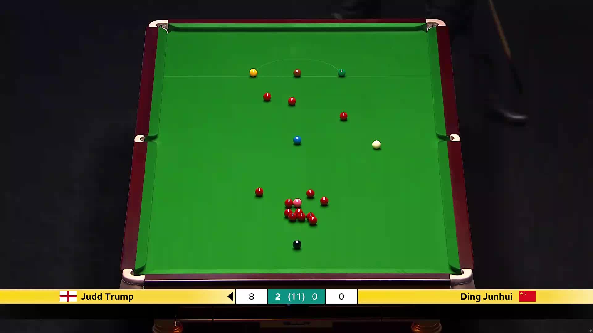 贾德·特鲁姆普VS丁俊晖 2026斯诺克大师赛