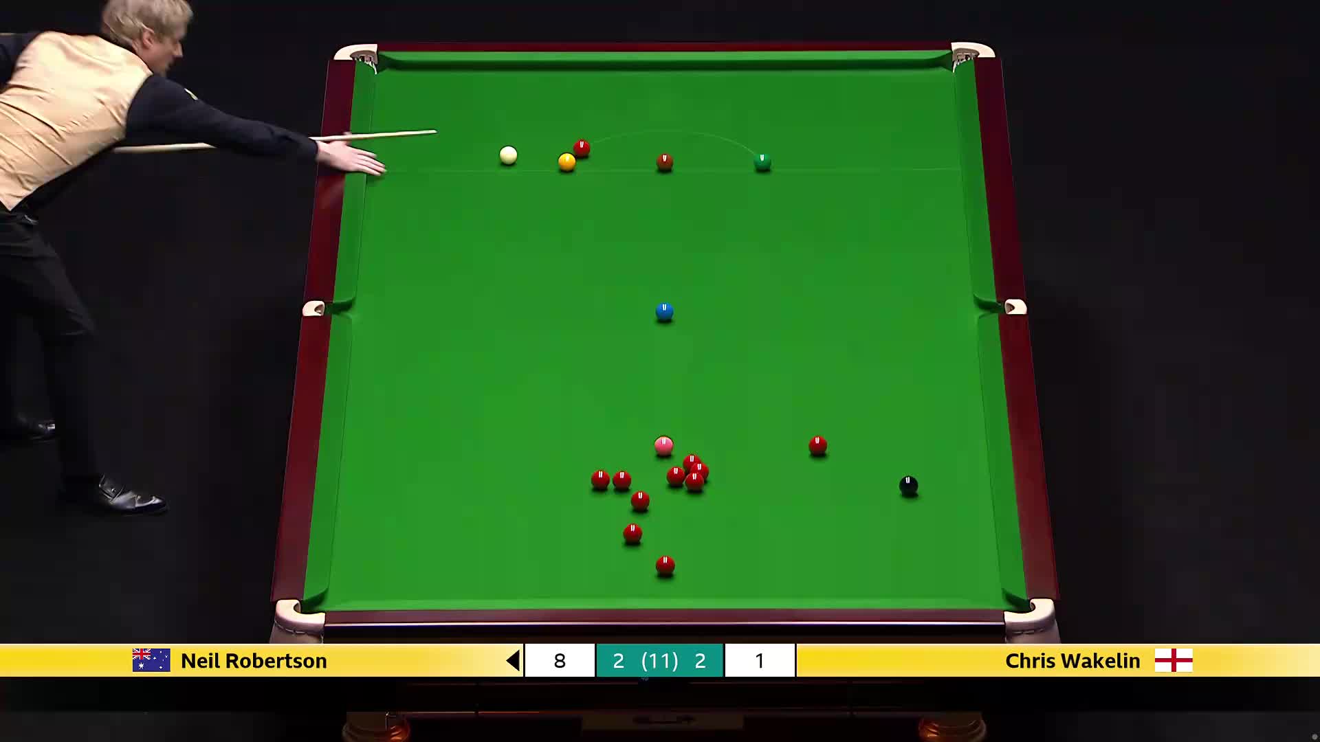 尼尔·罗伯逊VS克里斯·沃克林 2026斯诺克大师赛