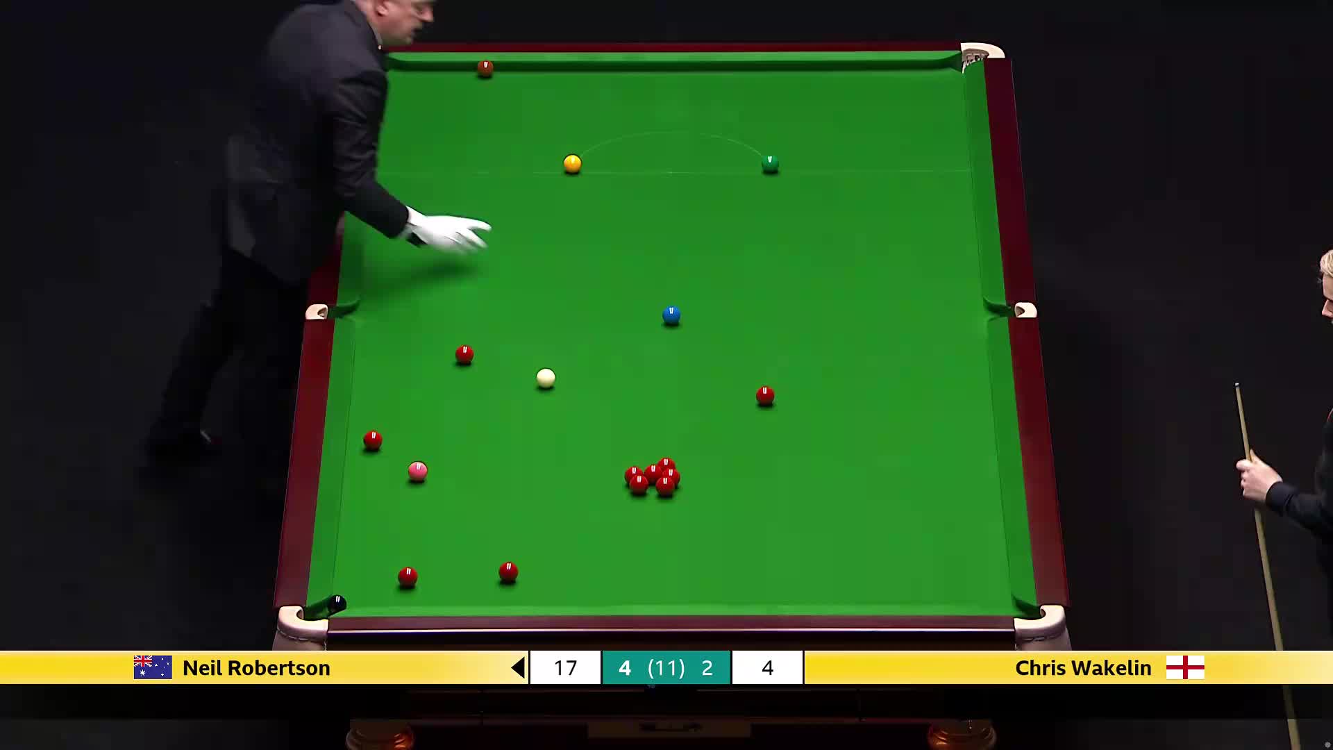 尼尔·罗伯逊VS克里斯·沃克林 2026斯诺克大师赛