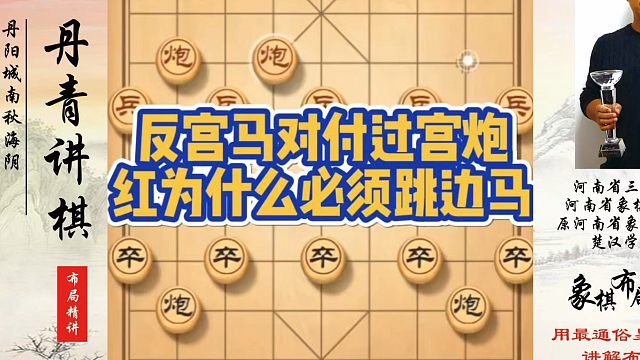 象棋布局一点通全套课程，反宫马对过宫炮红为什么必须跳边马？如何快速提升象棋水平？如何学习象棋布局中局