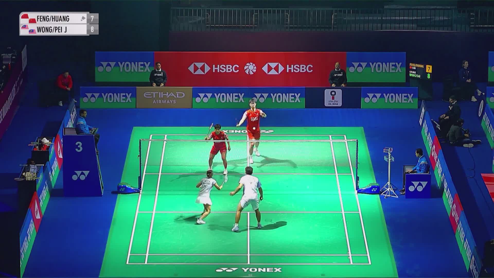 冯彦哲/黄东萍VS黄显维/赖沛君 2026印度羽毛球公开赛