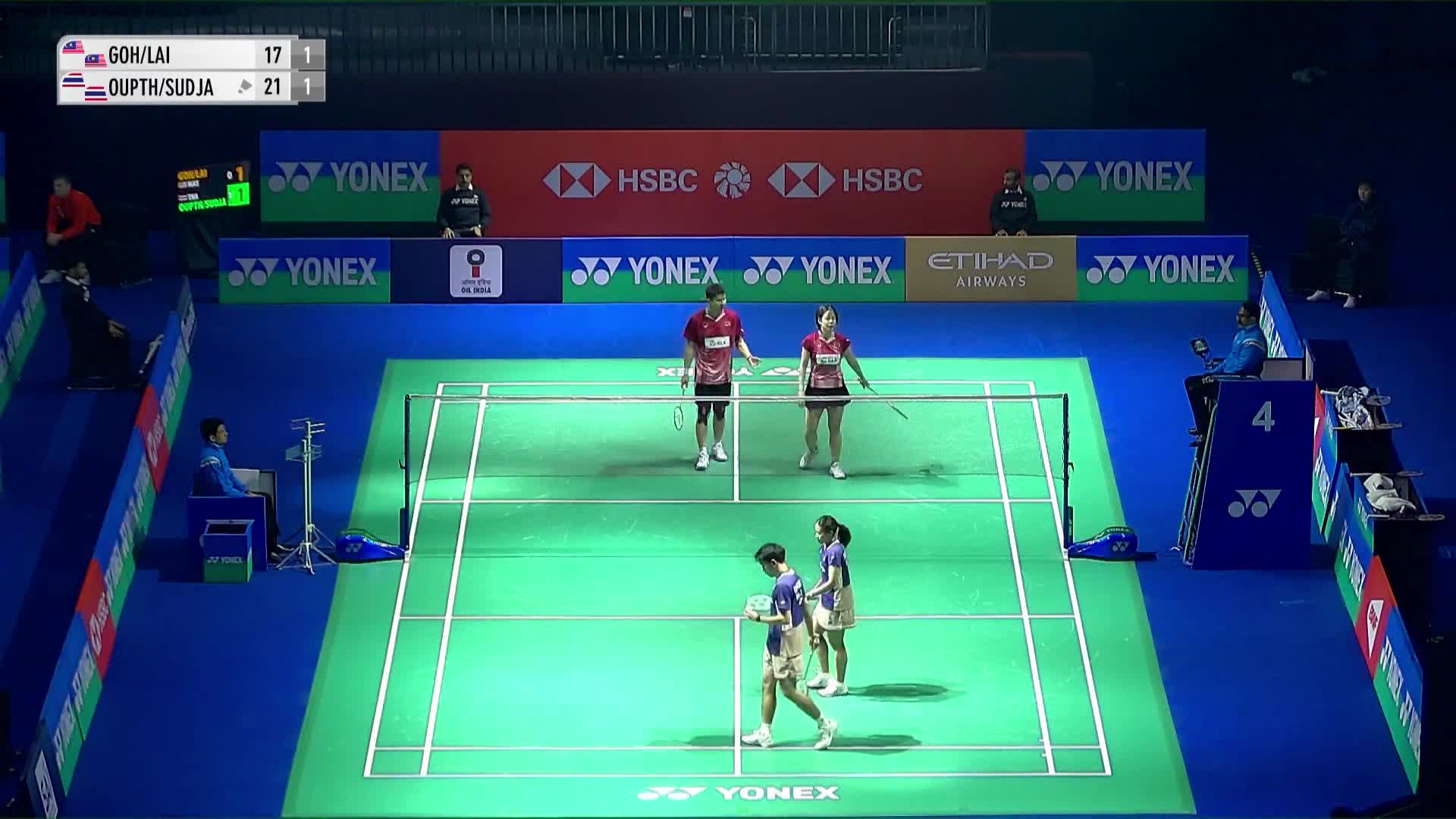 【回放】混双	吴埙阀/赖洁敏vs鲁塔纳帕克/杰尼查 2026印度羽毛球公开赛 清流