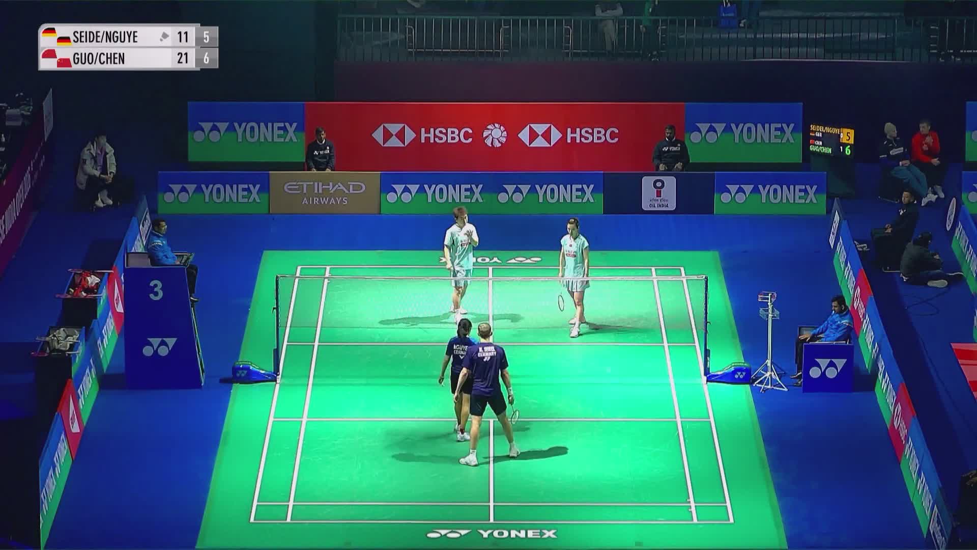 塞德尔/阮福芳VS郭新娃/陈芳卉 2026印度羽毛球公开赛