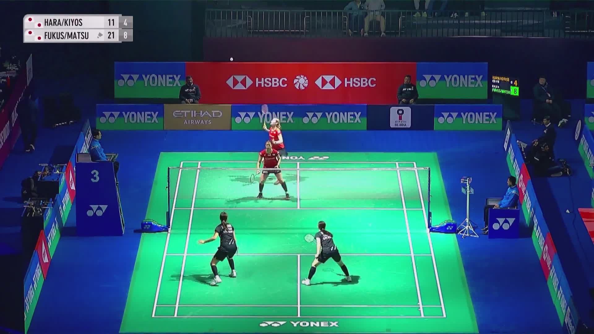 原菜那子/清濑璃子VS福岛由纪/松本麻佑 2026印度羽毛球公开赛