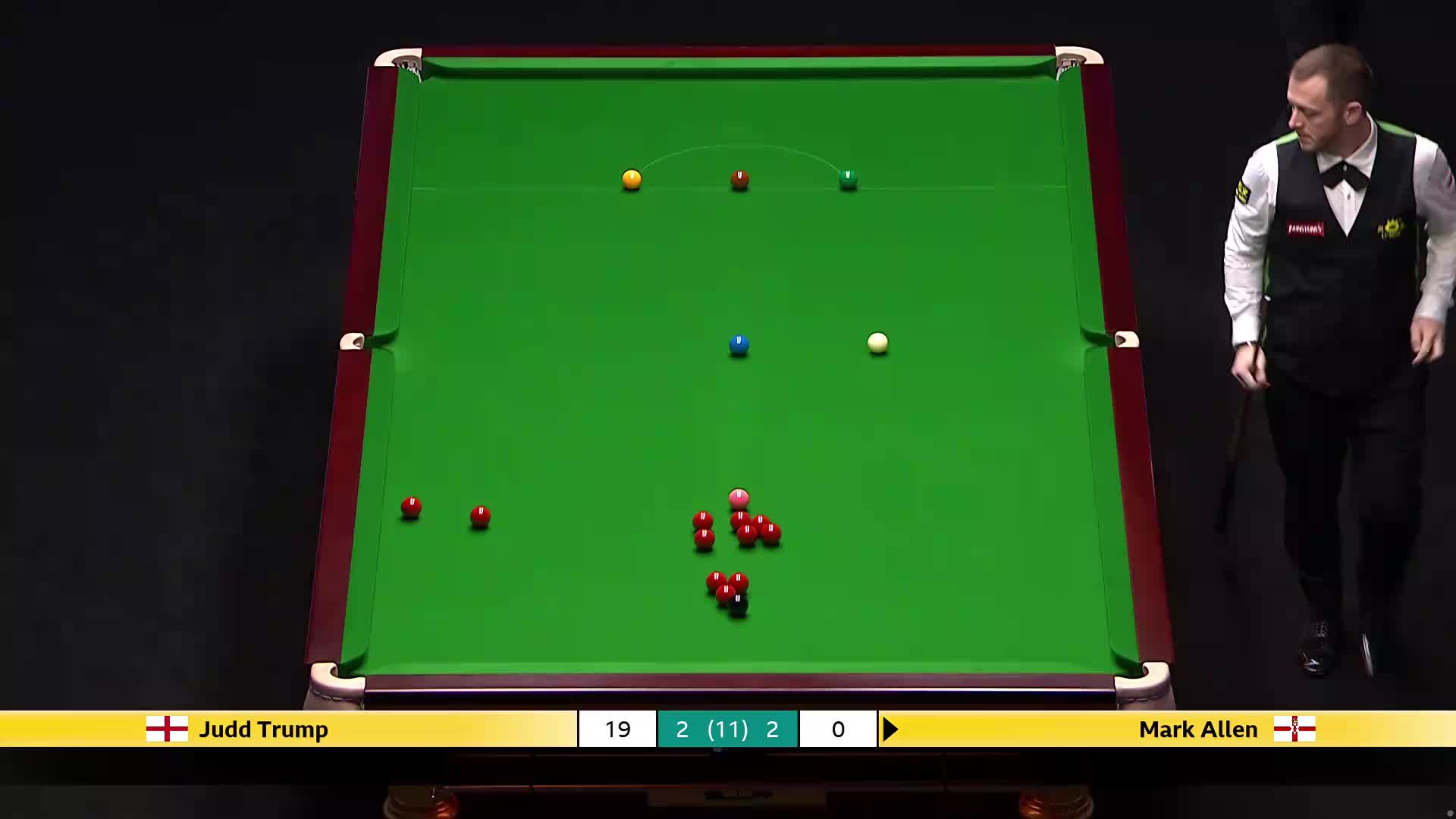 贾德·特鲁姆普VS马克·艾伦 2026斯诺克大师赛
