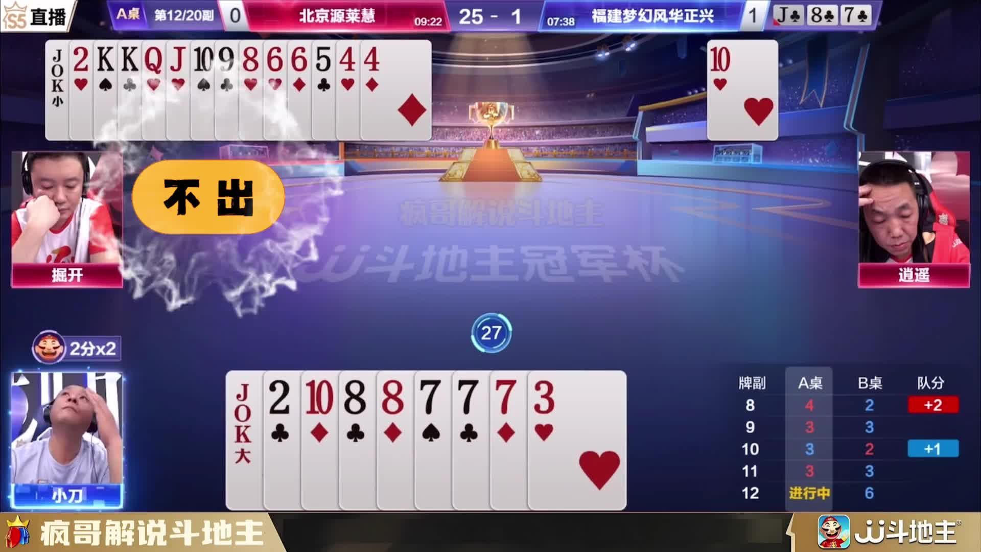 掘开碰见“高手”，斗地主残局打得不可开交