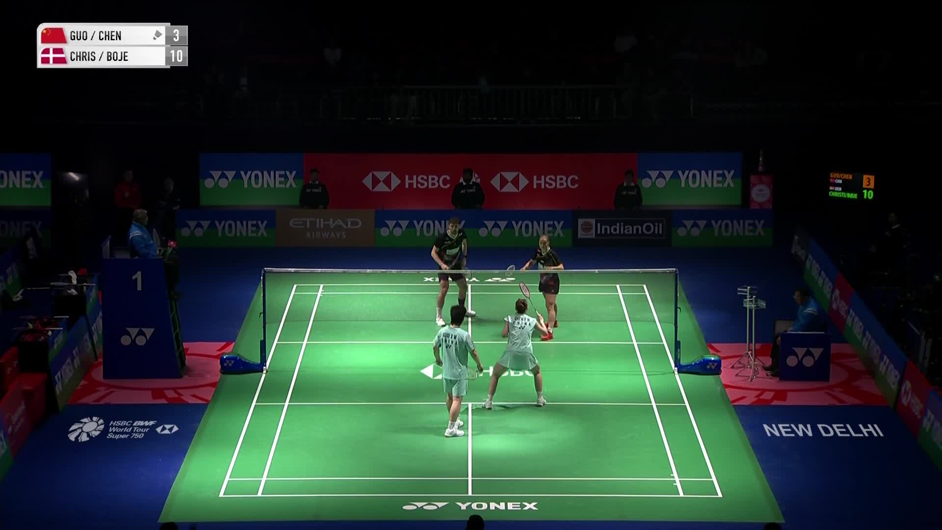 郭新娃/陈芳卉VS马蒂亚斯/博尔 2026印度羽毛球公开赛