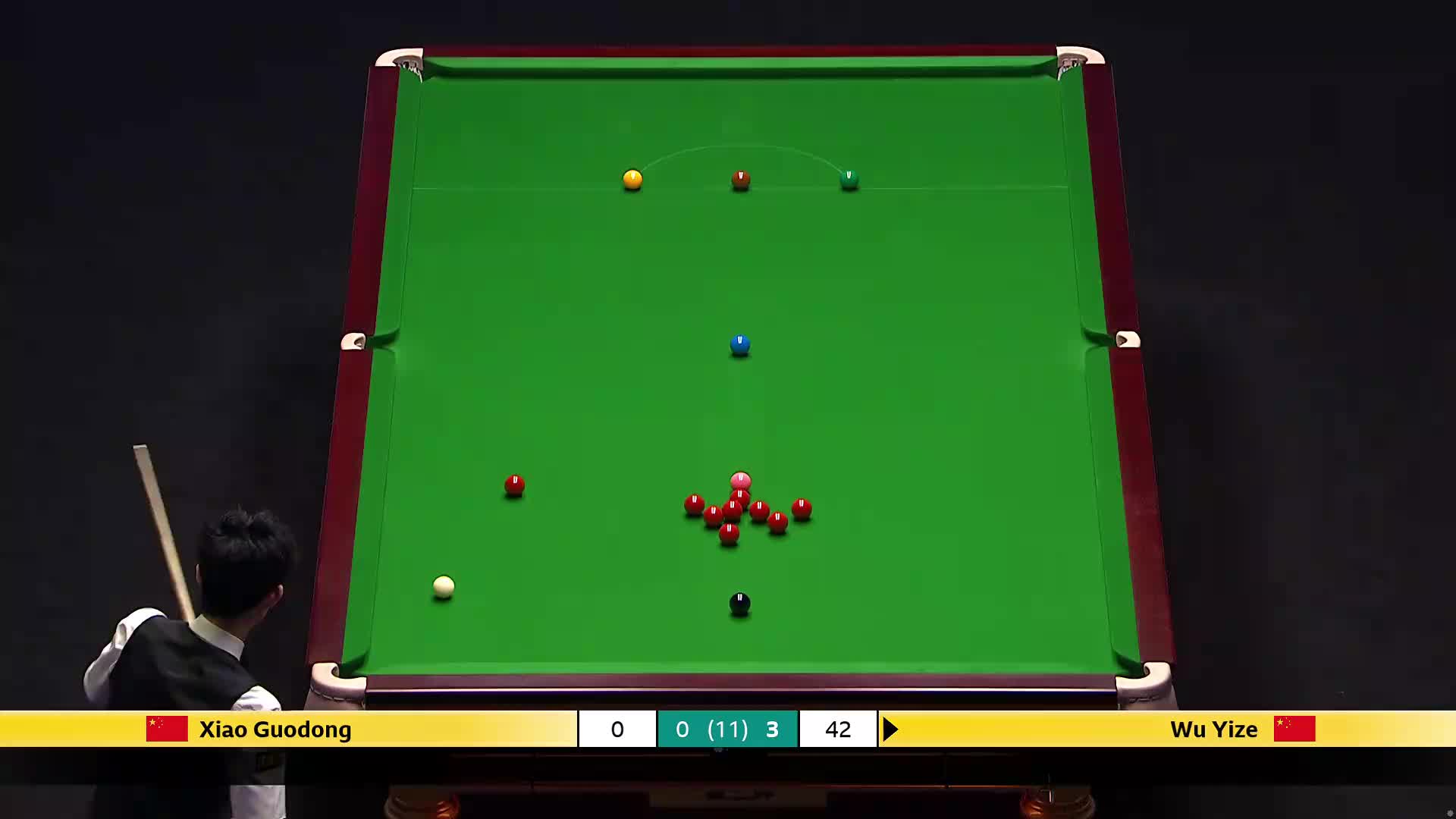 吴宜泽VS肖国栋 2026斯诺克大师赛