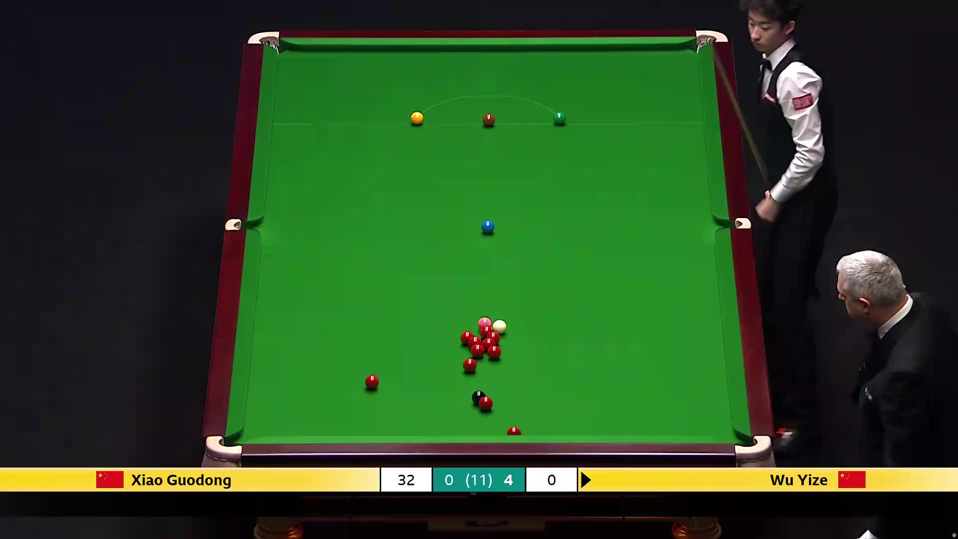 吴宜泽VS肖国栋 2026斯诺克大师赛