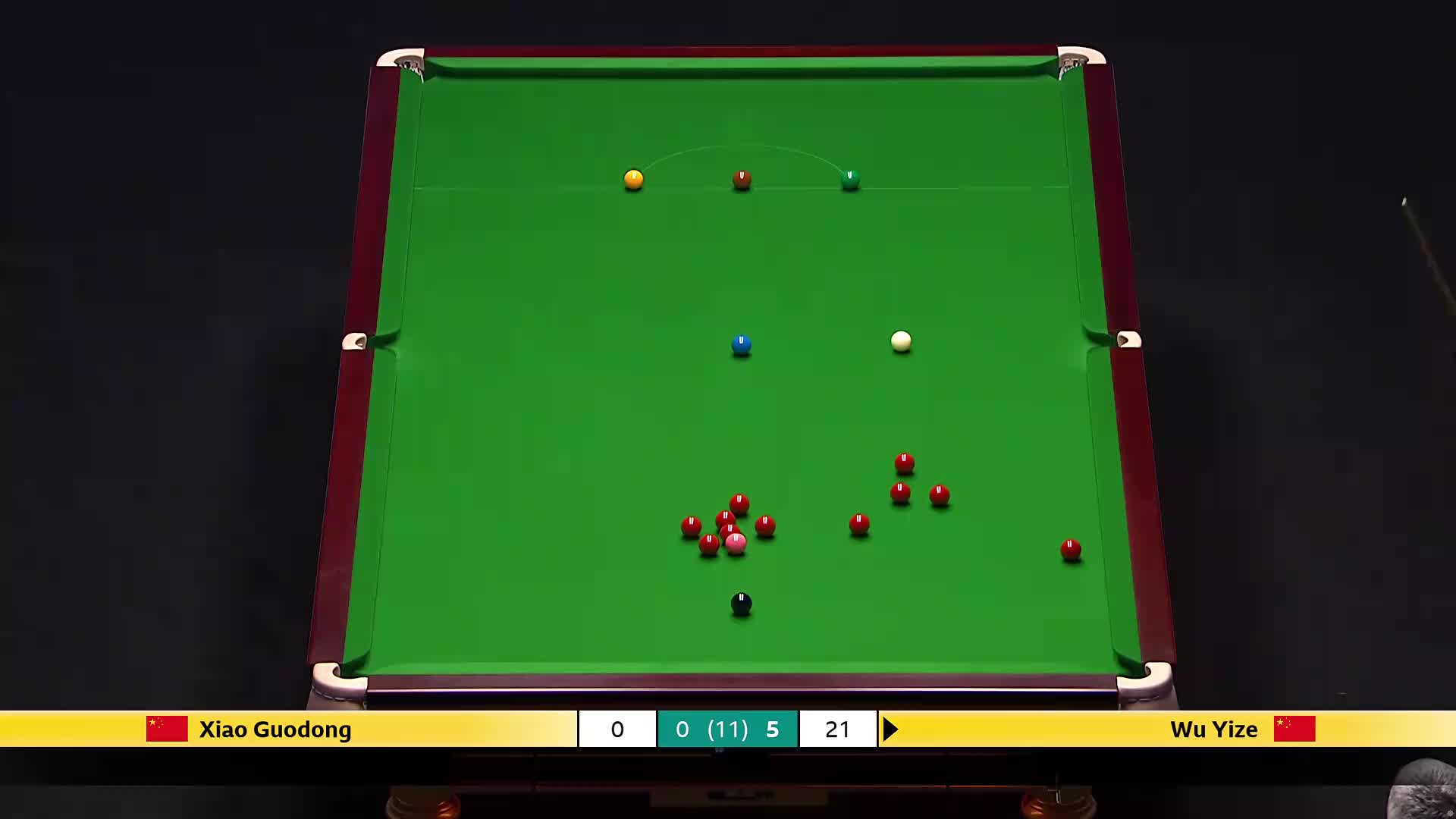 吴宜泽VS肖国栋 2026斯诺克大师赛