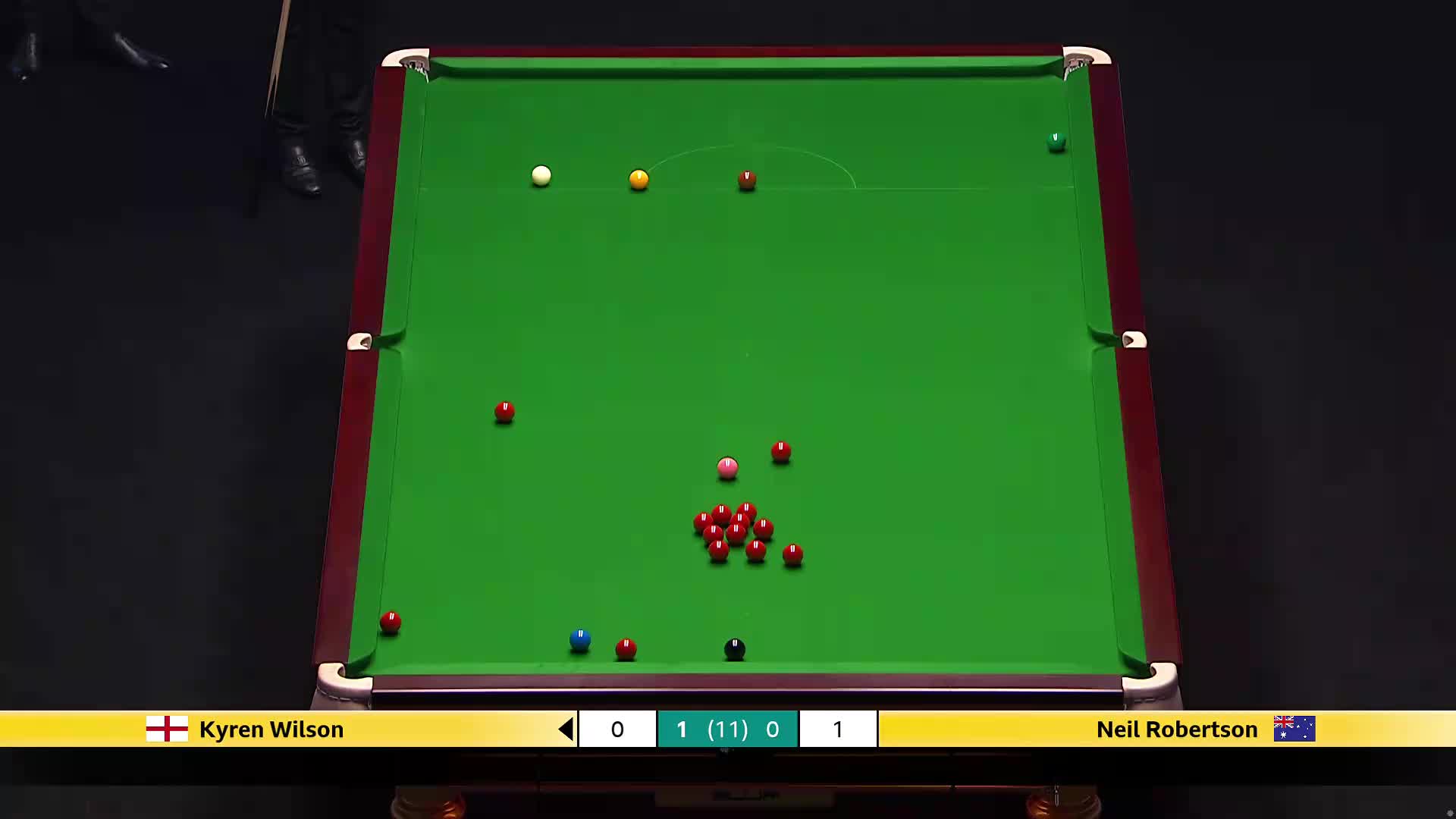 尼尔·罗伯逊VS凯伦·威尔逊 2026斯诺克大师赛