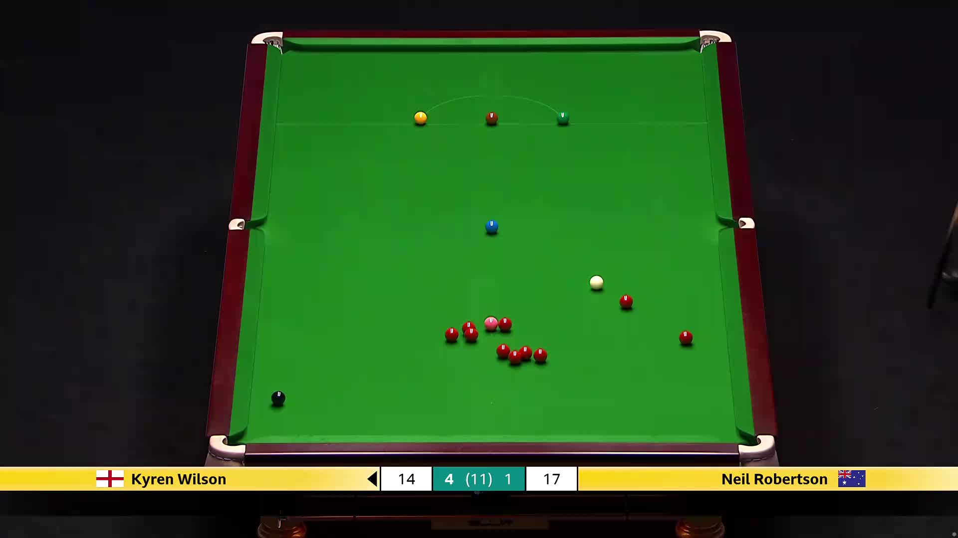 尼尔·罗伯逊VS凯伦·威尔逊 2026斯诺克大师赛