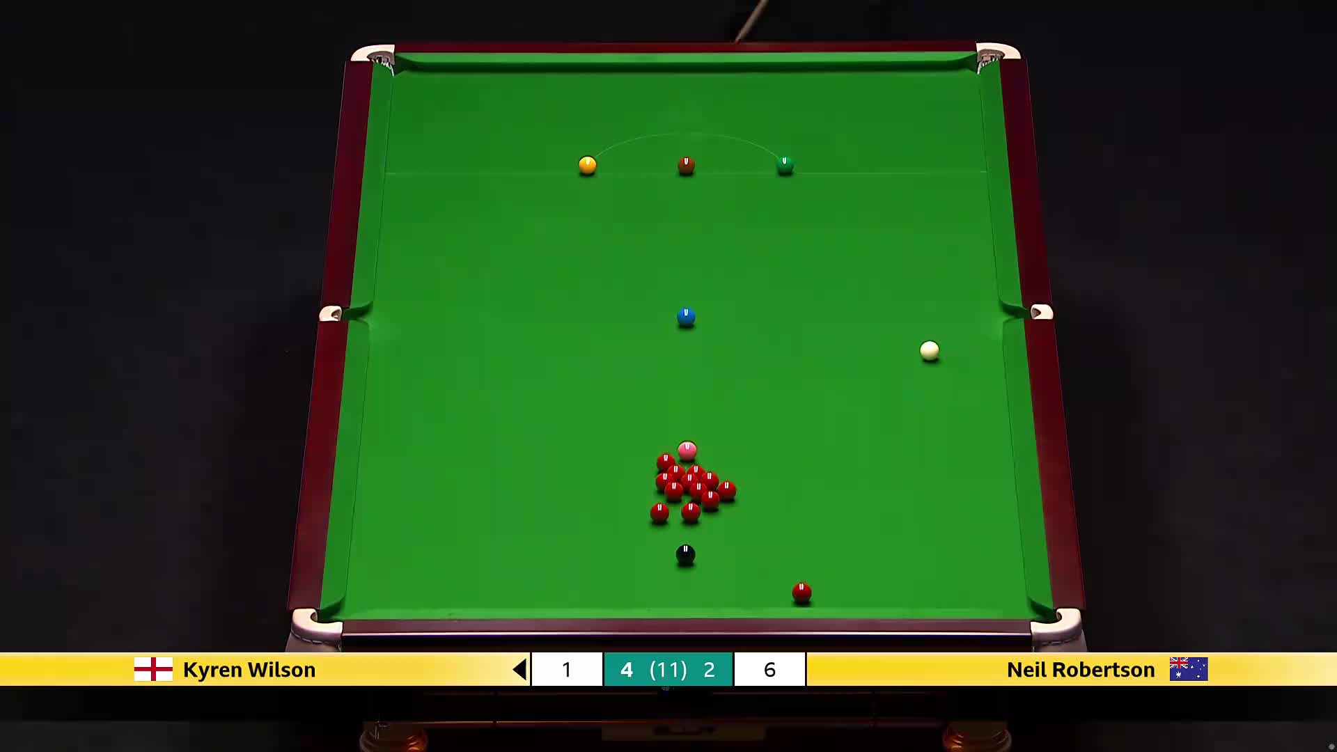 尼尔·罗伯逊VS凯伦·威尔逊 2026斯诺克大师赛