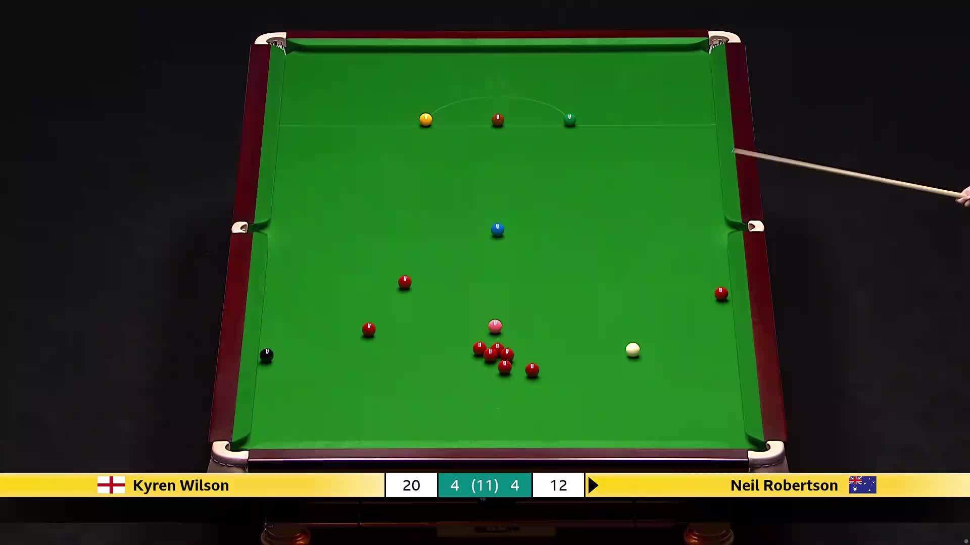 尼尔·罗伯逊VS凯伦·威尔逊 2026斯诺克大师赛