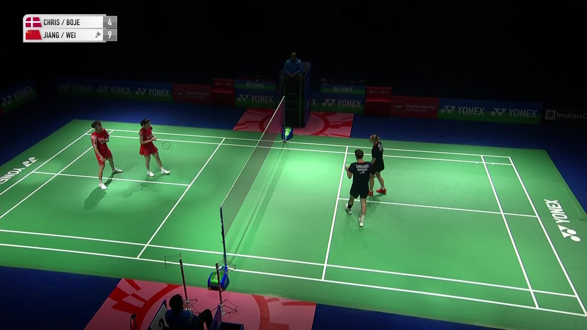 马蒂亚斯/博尔VS蒋振邦/魏雅欣 2026印度羽毛球公开赛