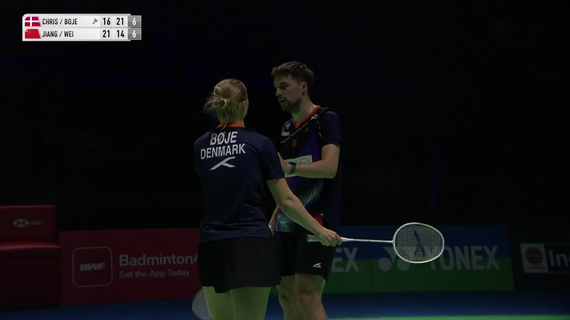 马蒂亚斯/博尔VS蒋振邦/魏雅欣 2026印度羽毛球公开赛