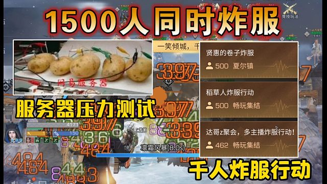 1500人轰炸网易服务器！土豆还能抗住吗？【明日之后】