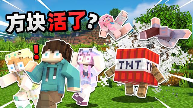 我的世界 但是「方块活了」？？！