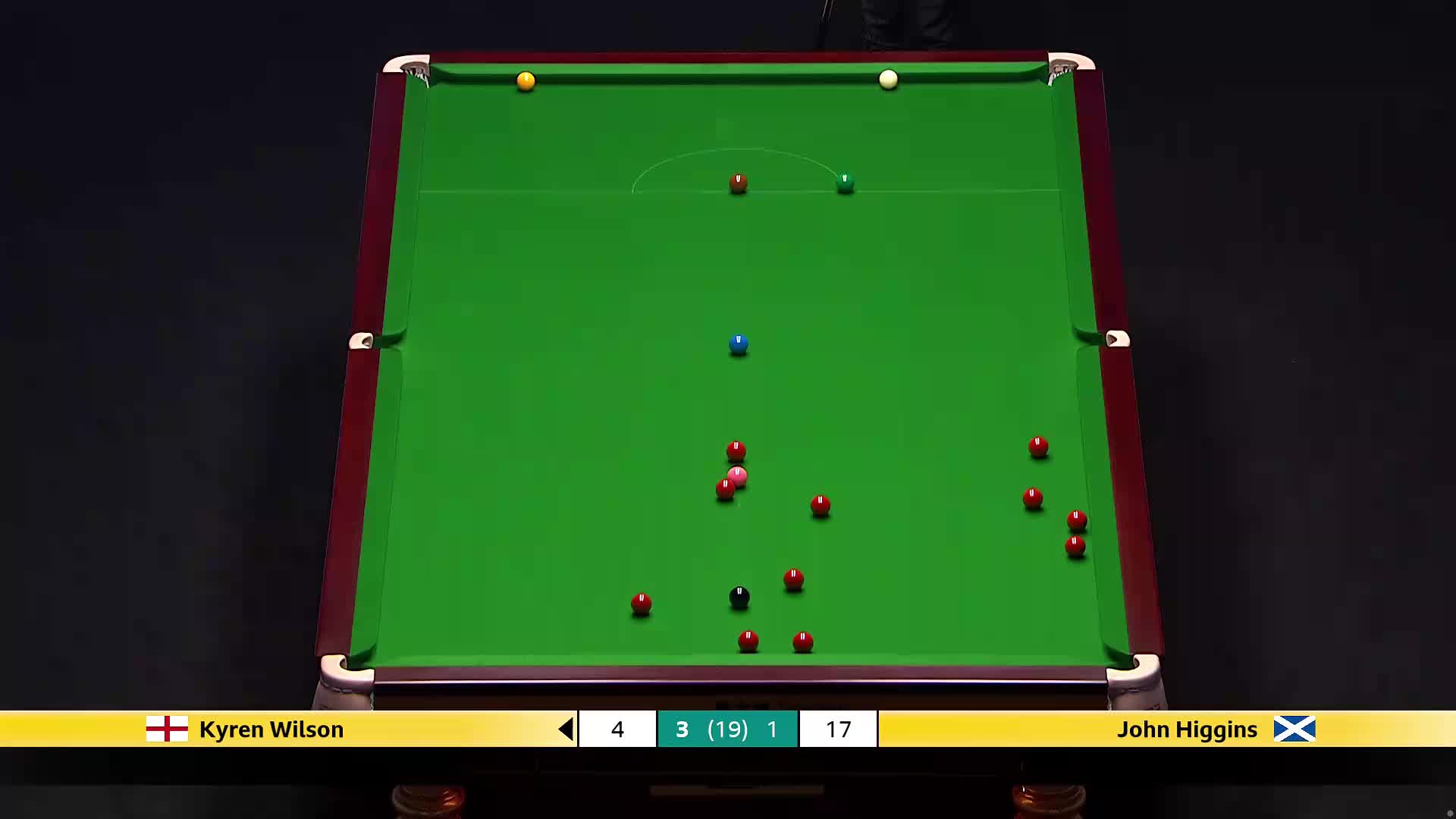 凯伦·威尔逊VS约翰·希金斯 2026斯诺克大师赛