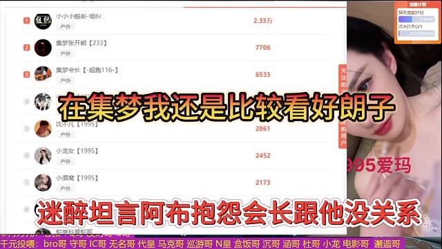 迷醉坦言阿布抱怨会长跟他没关系，在集梦还是比较看好张开朗？
