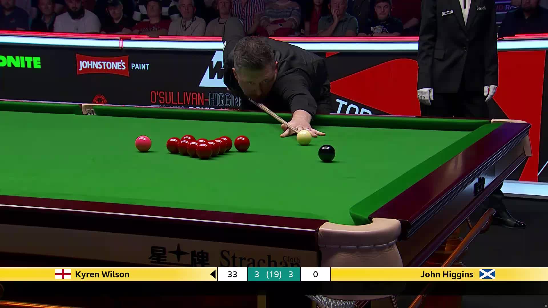 凯伦·威尔逊VS约翰·希金斯 2026斯诺克大师赛