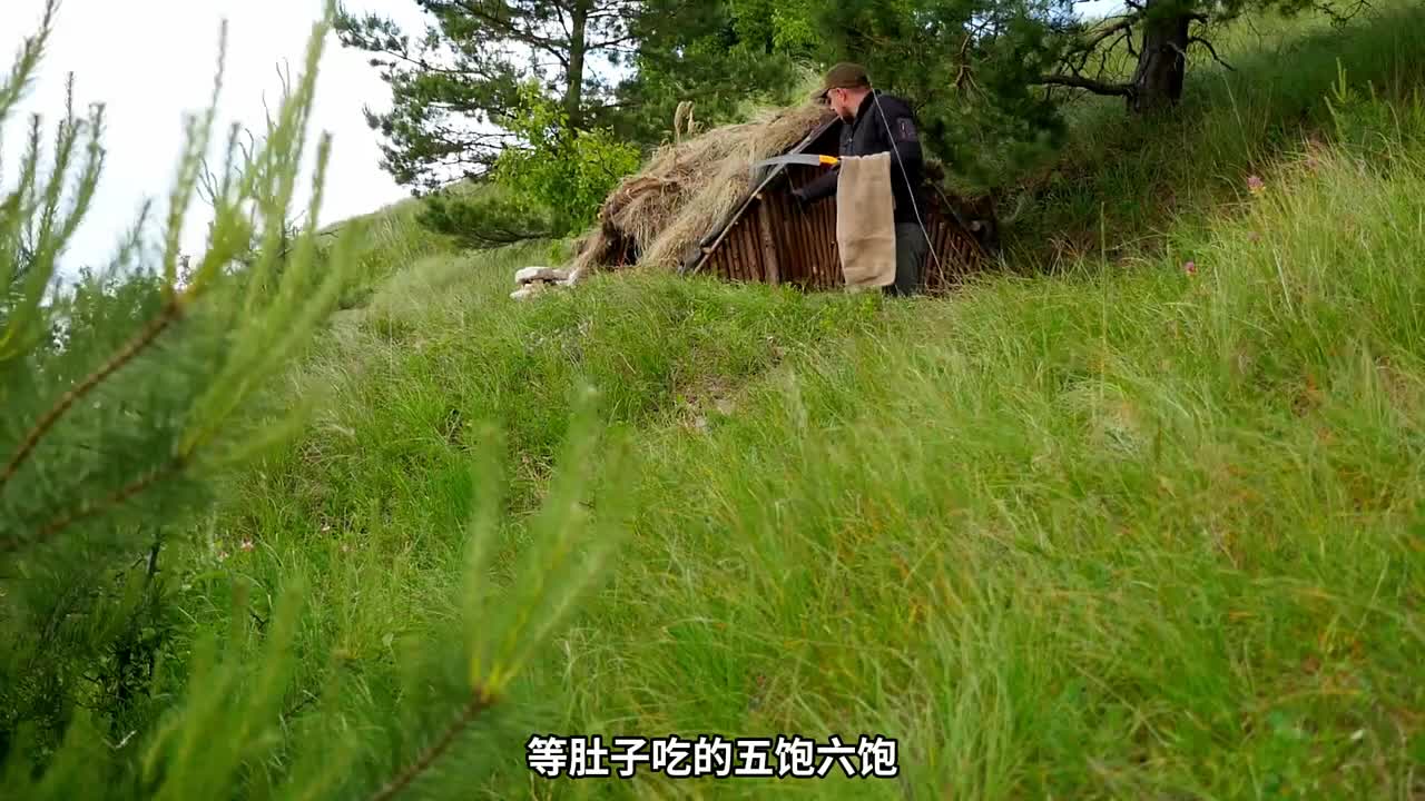 第2集：男人仅用一天时间，就给自己搭建了这么漂亮的荒野小屋