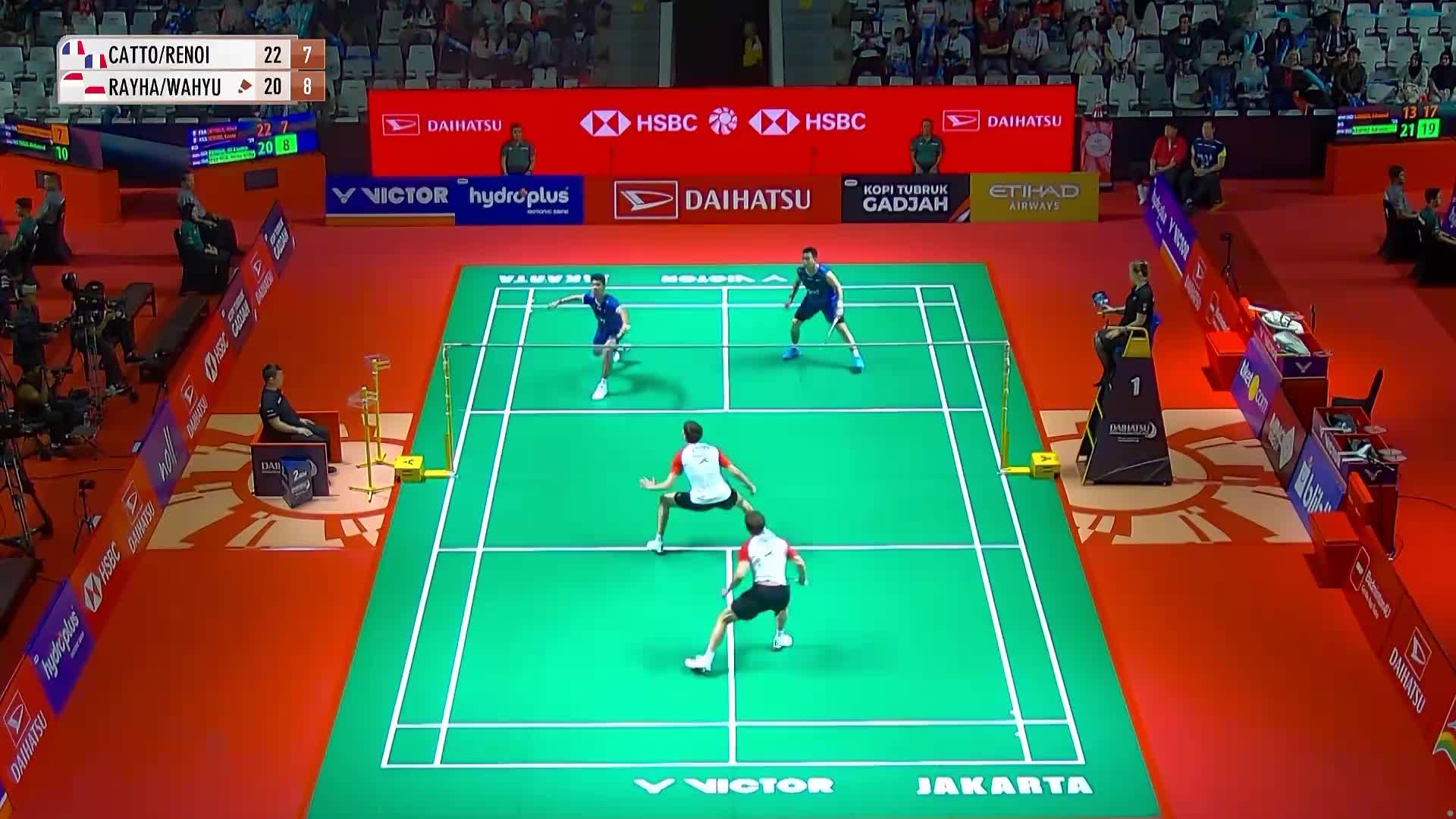 卡托恩/雷诺阿 vs 法蒂尔/瓦赫迪  2026印尼羽毛球大师赛