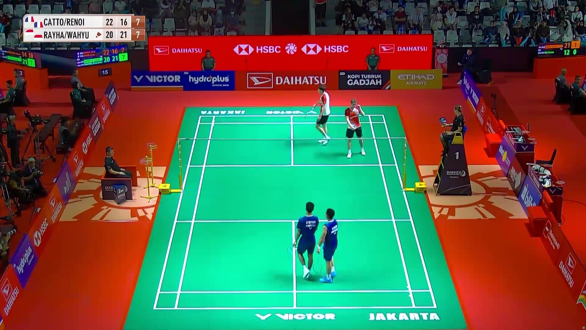 卡托恩/雷诺阿 vs 法蒂尔/瓦赫迪  2026印尼羽毛球大师赛