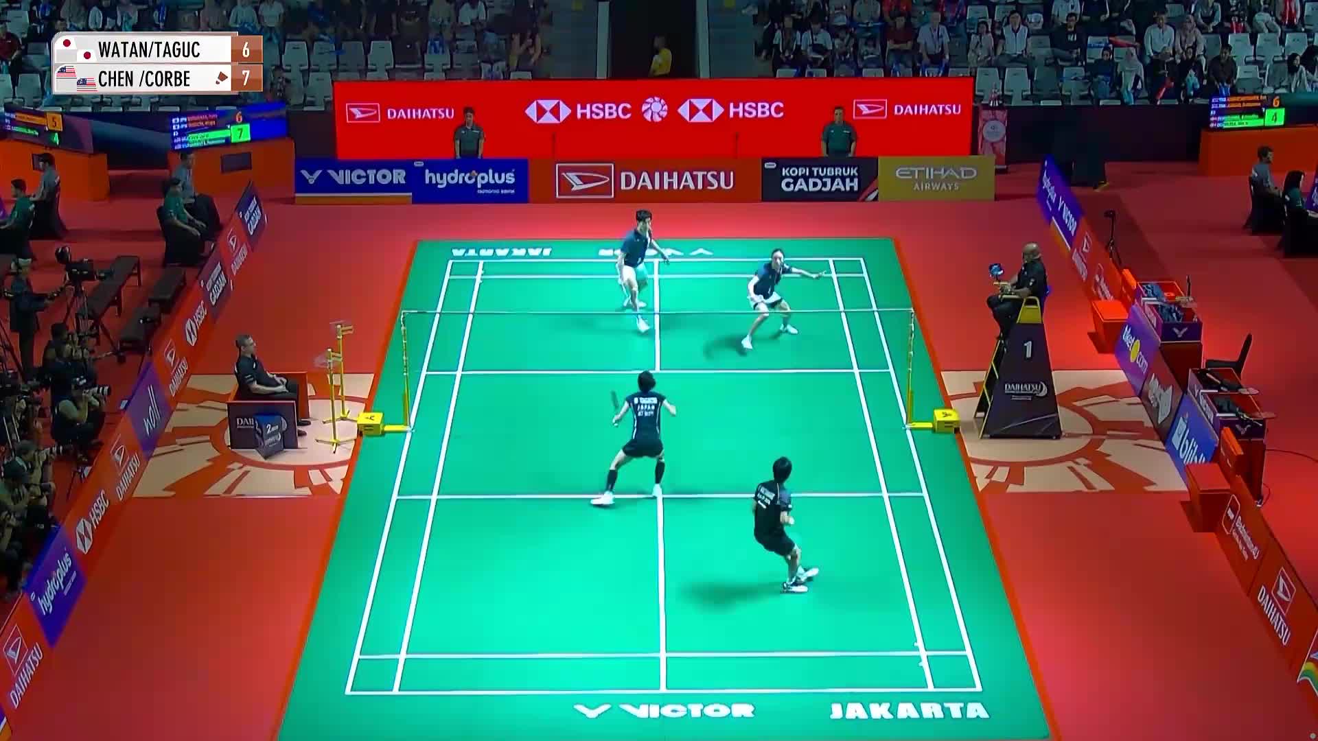 混双  渡边勇大/田口真彩 vs 陈子亦/王曦曦  2026印尼羽毛球大师赛