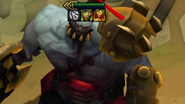 讯击纹章的真正主人！回复上万血，塞恩的终极神器。