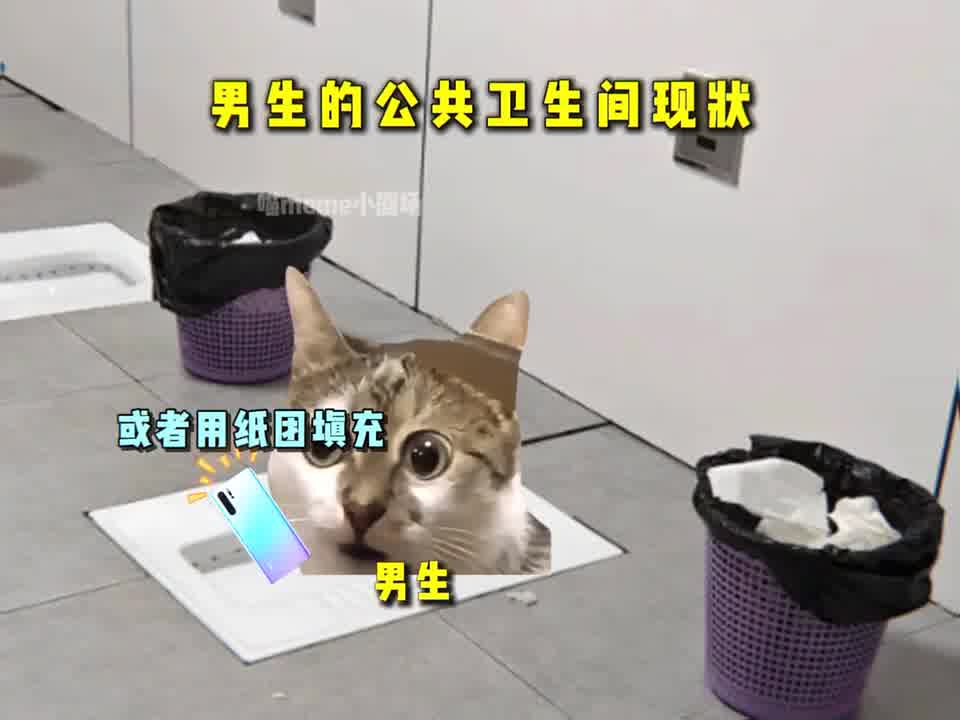 男生的公共卫生间现状