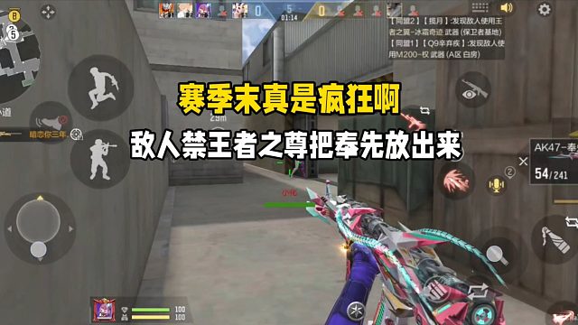 赛季末真是疯狂啊！敌人禁81王者之尊把奉先放出来