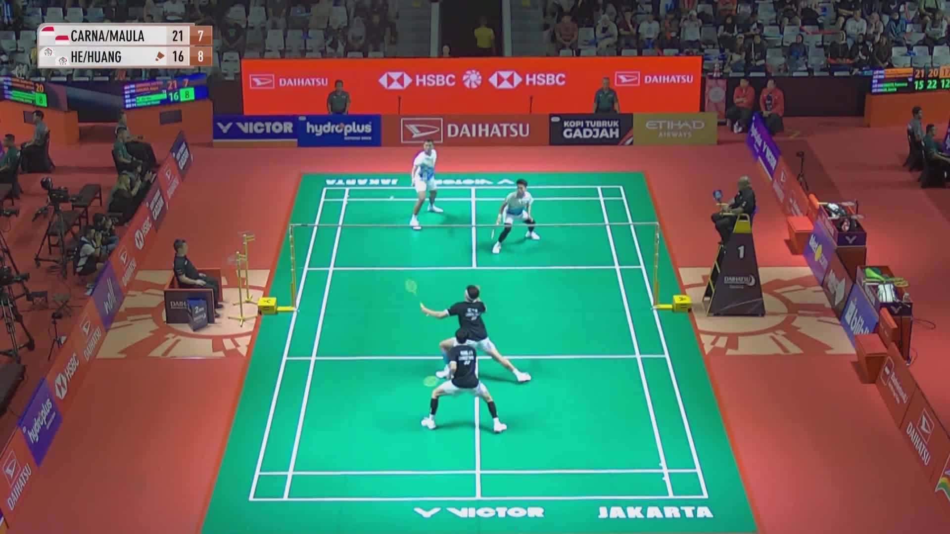 男双 卡尔南多/毛拉纳 vs 何志伟/黄睿璿  2026印尼羽毛球大师赛