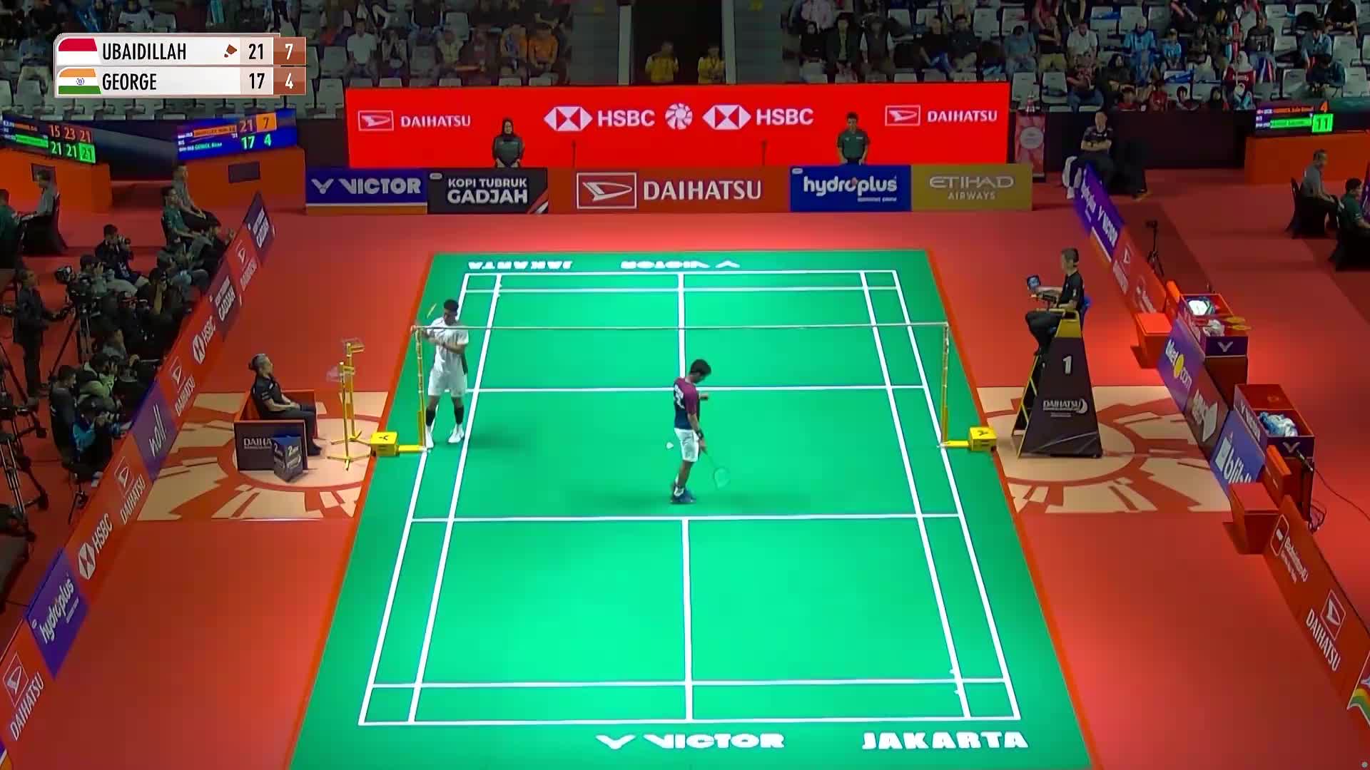 乌拜迪拉vs基兰 2026印尼羽毛球大师赛