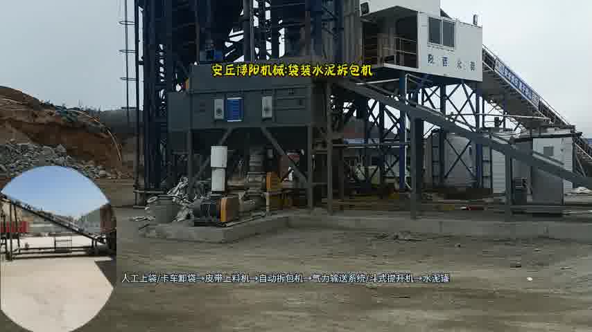 安丘博阳机械水泥拆包机  50KG水泥拆袋投加系统