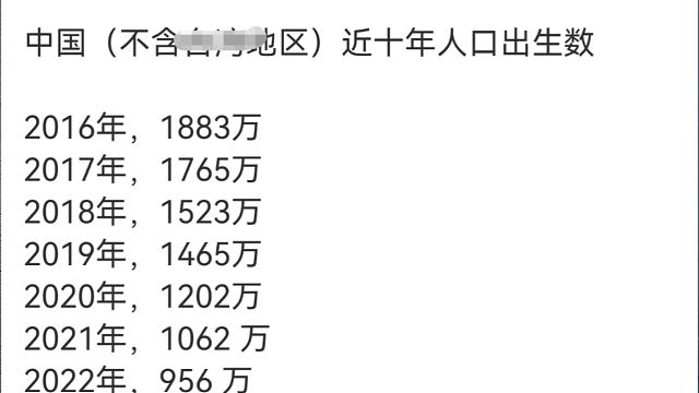 2025年新生儿数量出来了，惊讶么？