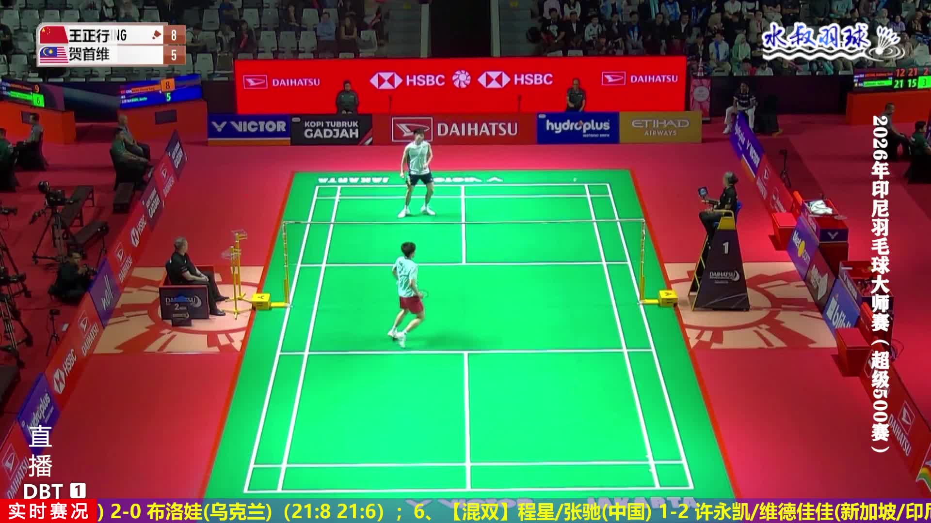 陈雨菲vs布洛娃  2026印尼羽毛球大师赛