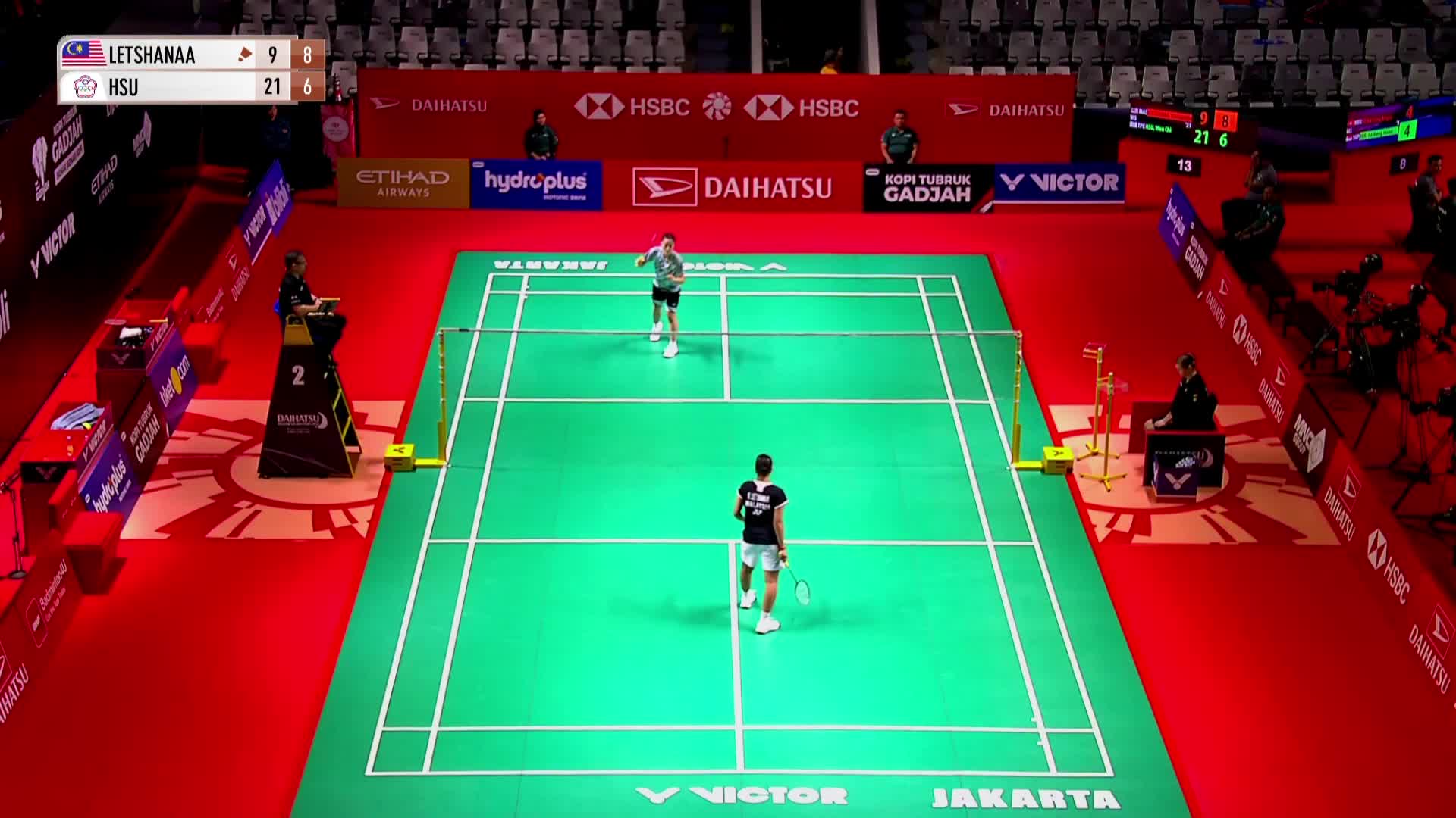 女单 蕾莎娜vs许玟琪 2026印尼羽毛球大师赛