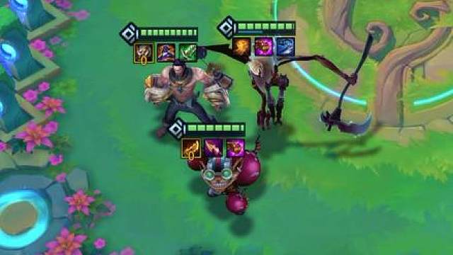 《4约德尔95》 阵容中有5张5费卡，稻草人和塞拉斯在前排为炸弹人提供输出空间，利用8约德尔人的奖励还可以快速成型上9，成为最强T0.