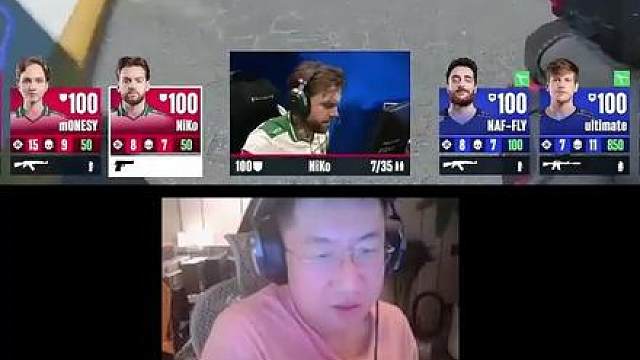 NiKo背身沙鹰不开枪选择虾钳！十分正确的选择！