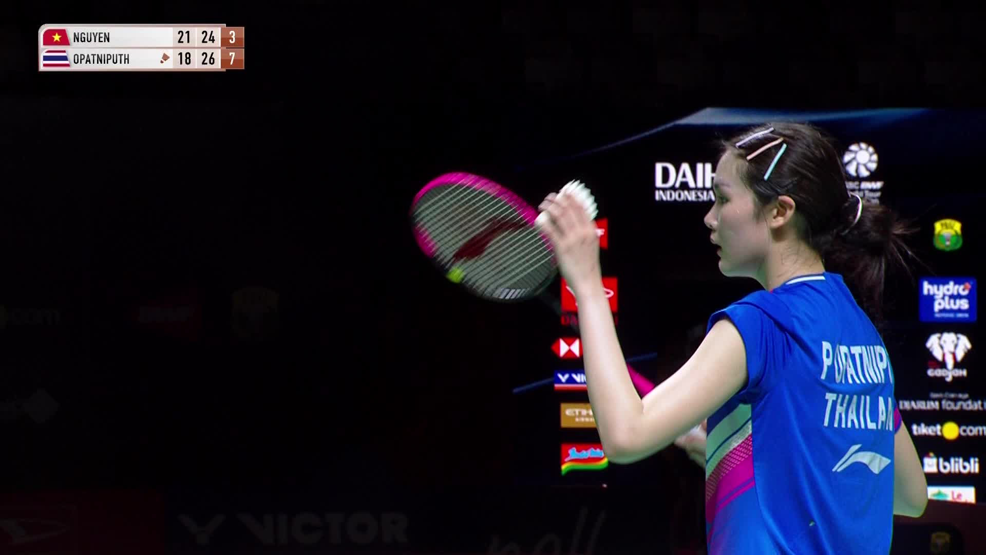 女单	阮翠玲vs碧查梦 2026印尼羽毛球大师赛