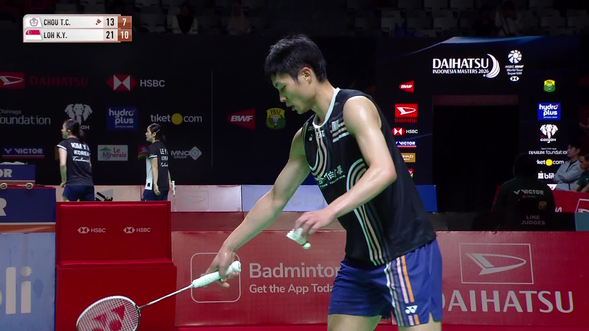 男单	周天成vs骆建佑 2026印尼羽毛球大师赛