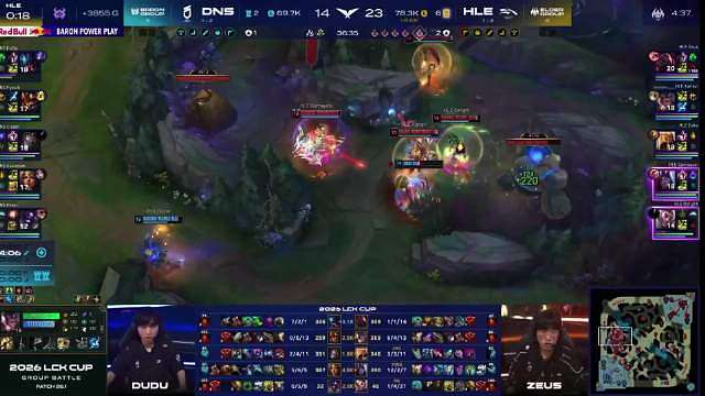 260124 LCK CUP HLE vs DNS Game 1 Gumayusi韦鲁斯箭定乾坤KD